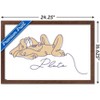 Trends International Disney Simple Moments Line Art - Pluto Framed Wall Poster Prints - 3 of 4
