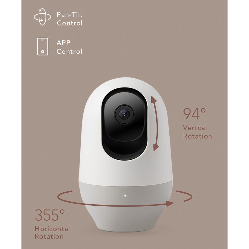 Nooie® IPC100 1080p Full HD Indoor Wi-Fi® Smart 360° Pan and Tilt Home Security Camera, 5 of 11