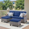 Buenhomino Outdoor PE Wicker Furniture Set – Modular Chairs, Sofas, Ottomans & Tables with All-Weather Cushions for Patio, Garden, Deck & Porch - 3 of 4