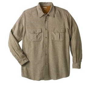 KingSize Men's Big & Tall Signature Plaid Flannel Shirt - 1 of 4