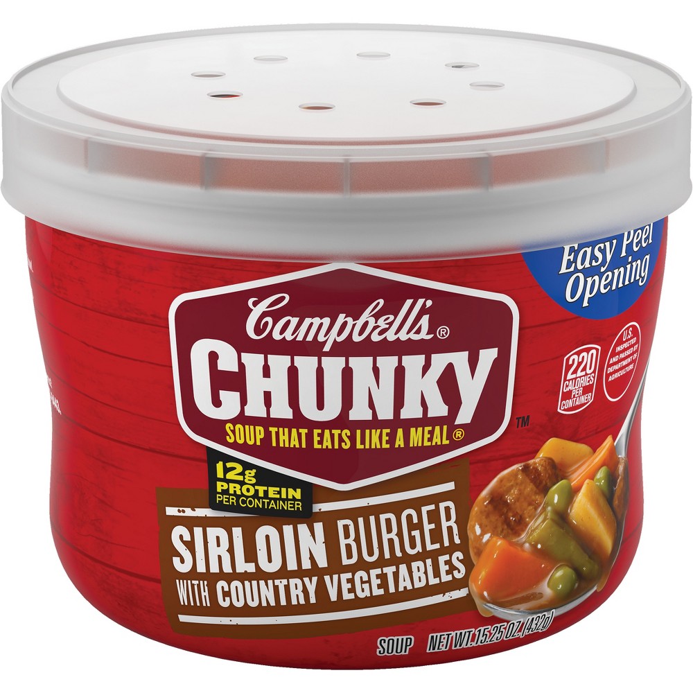 UPC 051000148797 product image for Campbell's Chunky Sirloin Burger with Country Vegetables Soup Microwaveable Bowl | upcitemdb.com