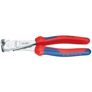 Knipex  End Cutting Pliers,8-17/64in.L.,Red 67 05 200 - 1 of 1