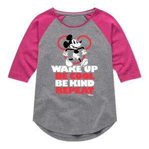 Girls' - Disney - Wake Up, Be Cool, Be Kind, Repeat - 1 of 4