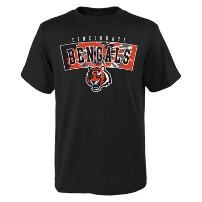 New Era Apparel Women's Cincinnati Bengals Glitter Gel Orange T-Shirt