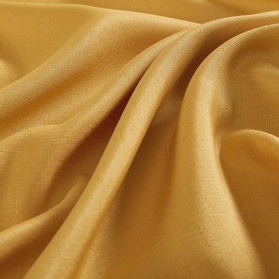 Golden Yellow Square Polyester Fabric Tablecloth with Eyelet Border
