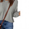 Women's Oversized Solid Pullover - Shewin - 3 of 3