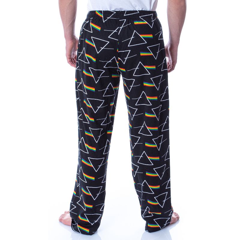 Pink Floyd Pajama Pants Men's Dark Side of the Moon Prism Sleep Lounge Pants, 4 of 5
