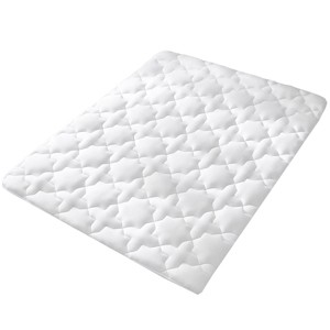 Itopfox Queen Mattress Pad with Cotton Cooling Cover, Quilted Fitted Protector, Non-Slip Breathable Topper, Soft Pillowtop for Deep Pocket Mattresses - 1 of 4