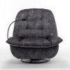 GDFStudio Fabienne Modern 360° Swivel Velvet Upholstered Recliner - 3 of 4