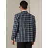 Lars Amadeus Men's Color Block Business Office Checked Patterned Sports Coat - 3 of 4