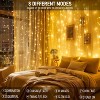 FAAYFIAN 9.8 x 6.6 ft 300-LED Christmas Curtain Lights, Plug-In Fairy String Lights with 8 Modes - 4 of 4