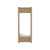 INFURNIC Decorative Wall Shelf Arlington Wall Towel Rack with Shelf and Hanging Bar Space Saving Storage for Bathroom, Brown, 5.9"*12.2"*31.5" - 3 of 4