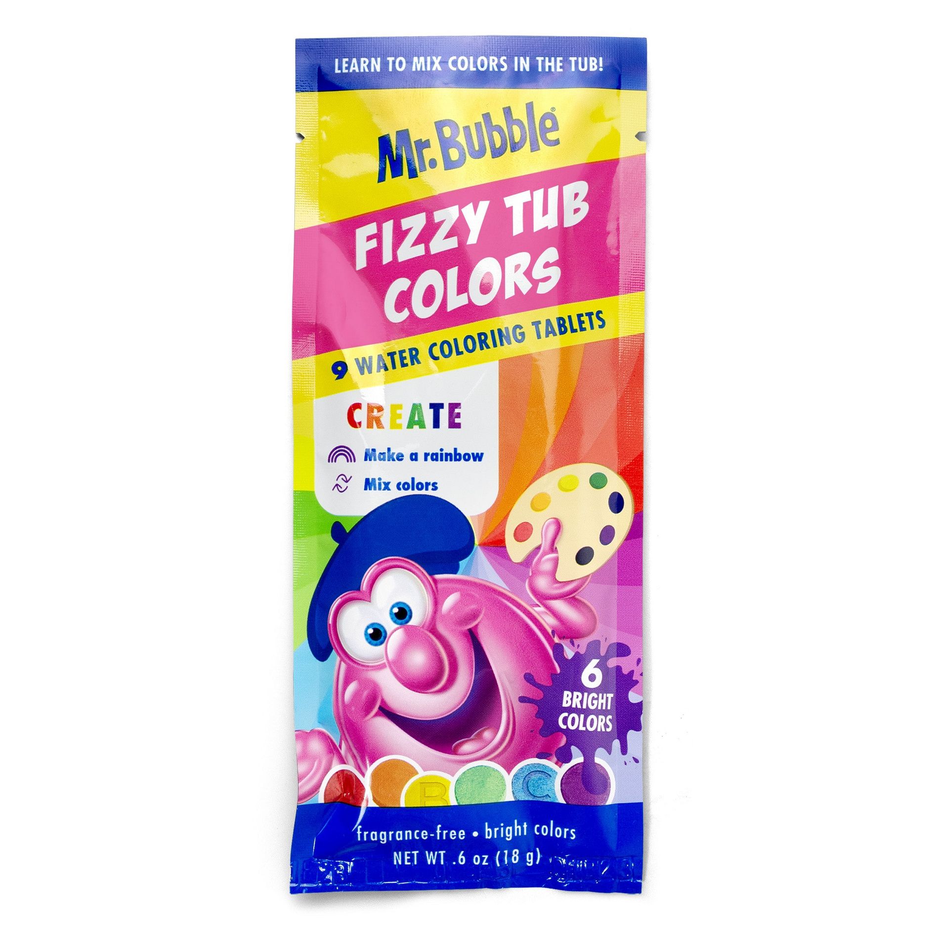 Mr. Bubble Fizzy Tub Colors