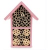 Bright Creations Pink Wood Hive Mason Bee Houses Insect Home for Garden (7.4 x 10.15 x 4.65 Inches) - 4 of 4