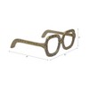 Decorative Object Metal Aluminum Eyewear-Shaped Sculpture with Textured Artisan Design - Modern Stylish Accent Decor - 4 of 4