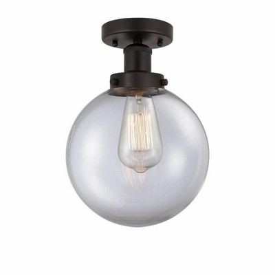 Beacon - 1 Light Semi-Flush Mount In Industrial Style-8.25 Inches Tall and 6.5 Inches Wide