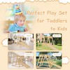 Kids Climbing Frame, Indoor Playground, 7 in 1 Toddler Climbing Toy with Climbing Frame, Rope and Wooden Ladder, Swing, for 3-8 Years Old - 4 of 4