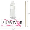 Big Dot of Happiness Pink Ribbon - Breast Cancer Awareness Photo Booth Props Kit - 10 Piece - 3 of 4
