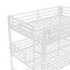 Kumasinova Bunk Bed,Metal Triple Bunk Bed with Ladder,Safety Guardrails for Kids,Bedroom,Noise-reduced Design - 3 of 4
