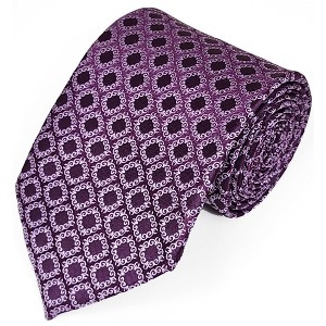 Men's Geometric 3.25 Inch Wide And 58 Inch Long Woven Neckties - 1 of 4