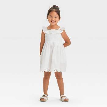 Toddler Girls' Woven Dress - Cat & Jack™ White