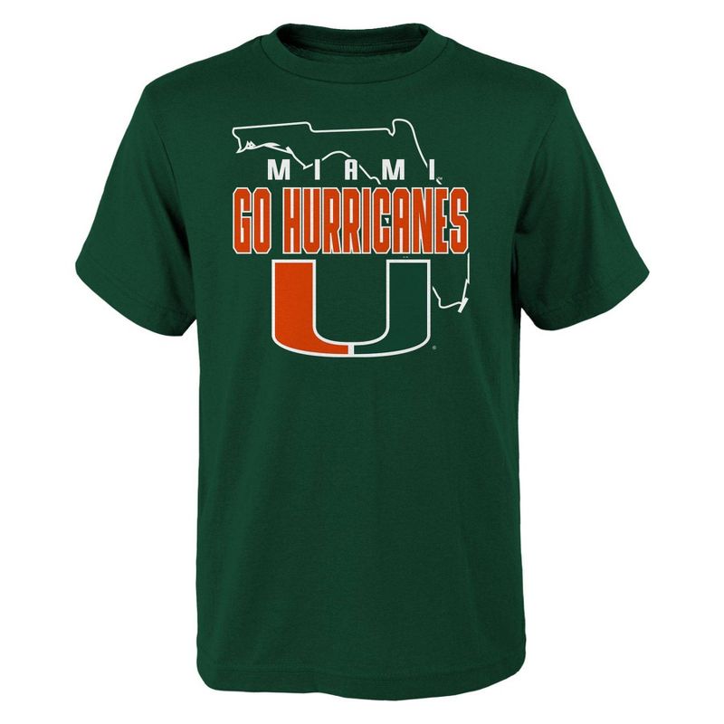 NCAA Miami Hurricanes Boys&#39; Core T-Shirt, 1 of 2