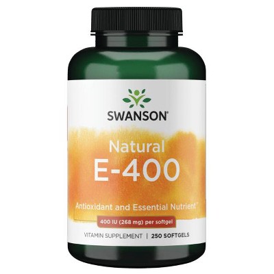 Swanson Vitamin E - Natural 400 Iu 250 Softgels.
