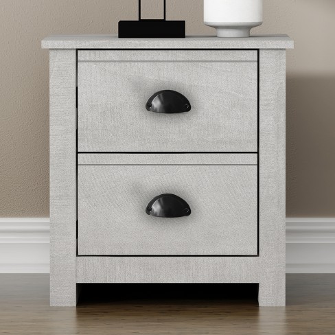 Galano Geordano 2-Drawer Bedside Table Cabinet Nightstand w/Drawers Storage (20 in. × 16.3 in. × 18.9 in.) in Dusty Gray Oak, Knotty Oak, Dark Gray Oak - image 1 of 4