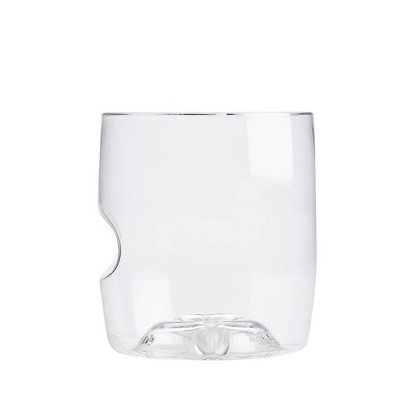 GoVino 14oz 4pk Plastic Rocks Glasses