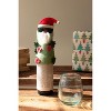 Felt Bottle Topper Cool Santa Christmas Decor 8"Tall by Kalalou - 3 of 4