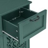Okak Antique 7-Drawer Bedroom Dressers with Cutout Pattern Solid Wood Legs, Wooden Chest of Drawers for Bedroom/Entryway/Study - 4 of 4