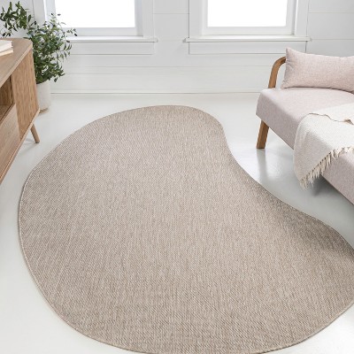 JONATHAN Y Evan Modern Rustic Organic Curve Indoor/Outdoor Area Rug