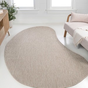 JONATHAN Y Evan Modern Rustic Organic Curve Indoor/Outdoor Area Rug - 1 of 4
