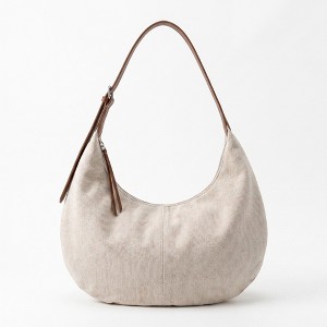 a_a　GLAD HAND & Co. キャンバスバッグ ベージュ Alilang Women's Canvas Crescent Shoulder Bag with Adjustable Faux
