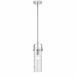 Pilaster II Cylinder - 1 Light Stem Hung Pendant In Industrial Style-14.5 Inches Tall and 5 Inches Wide - 1 of 1