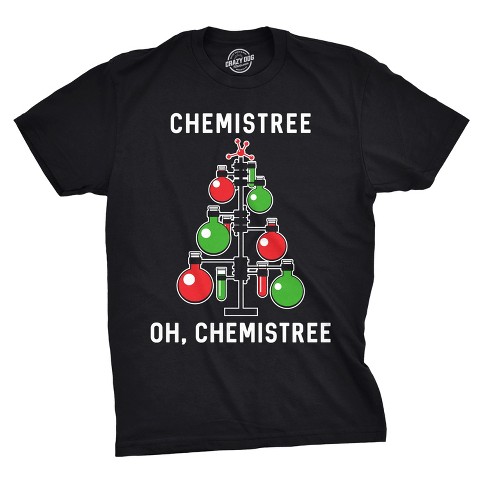 Мужские футболки Crazy Dog T-Shirts, Inc. Mens Chemistree T shirt Funny Chemistry Science Christmas Nerdy Graphic Cool Tee - Crazy Dog Men's T Shirt Gift For Christmas Black S