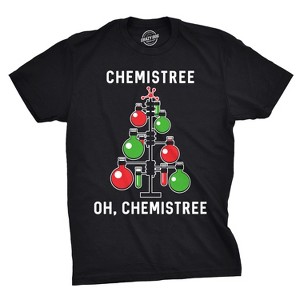 Mens Chemistree T shirt Funny Chemistry Science Christmas Nerdy Graphic Cool Tee - Crazy Dog Men's T Shirt - 1 of 4