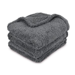 Catalonia Fleece Plush Throw Blanket, Fuzzy Snuggle Blanket for Boys Camping Traveling Couch Bed, Lightweight, Reversible, All Season Use, 50"x60" - 1 of 4