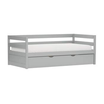 Twin Kids' Caspian Daybed with Trundle Gray - Hillsdale Furniture