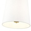 Weston 3-Light Pendant - Modern Steel Fixture with Linen Shade, Dimmable, Damp Rated - 4 of 4
