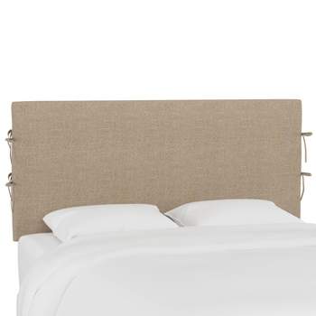 Twin Meridian Slipcover Linen Headboard Sandstone - Skyline Furniture
