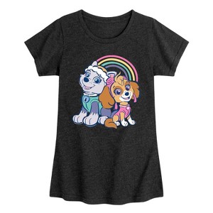 Girls' - Paw Patrol - Skye and Everest Best Friends Fitted Short Sleeve Graphic T-Shirt - 1 of 4