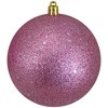 Northlight 12ct Bubblegum Pink Shatterproof 4-Finish Christmas Ball Ornaments 4" - 4 of 4