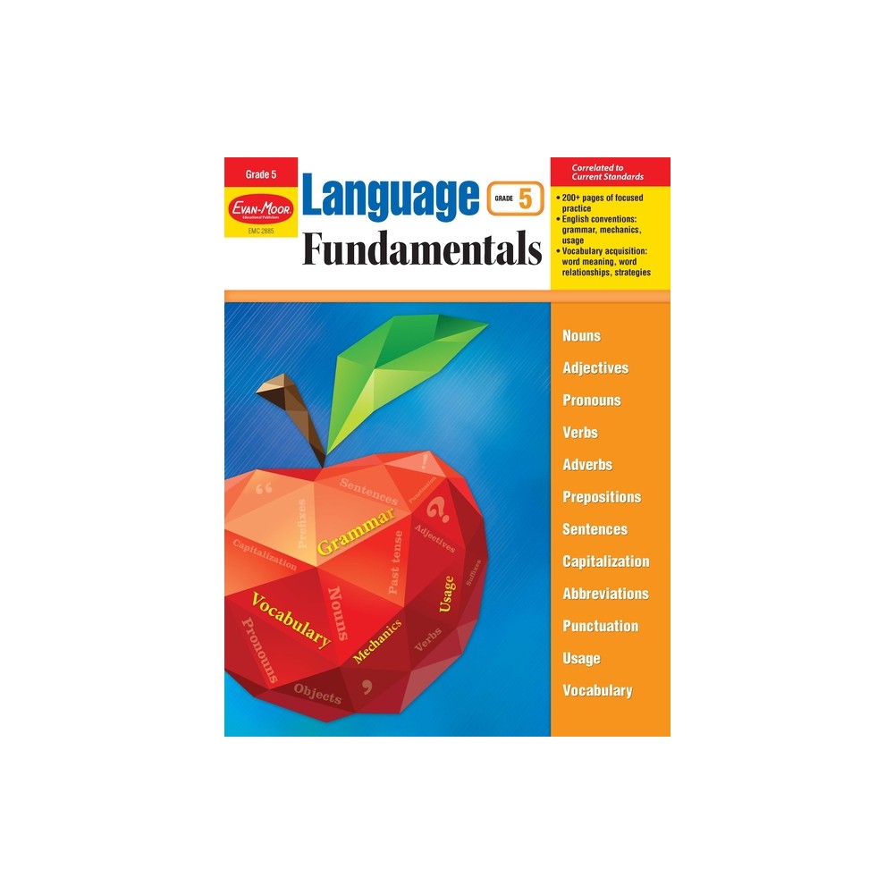 Language Fundamentals, Grade 5 Teacher Resource - by Evan-Moor Educational Publishers (Paperback)