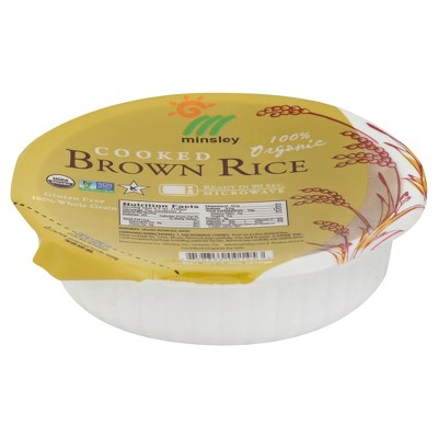 Minsley Rice Bowl Steam Brown Organic - Case of 1 - 7.4 Oz