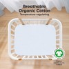 KeaBabies Mini Crib Sheets for Baby Girls, Boys, 2-Pack Soothe Pack and Play Sheets Fitted, Organic Pack N Play Mattress Sheet - 2 of 4
