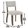 Hardwood Solids and Engineered Wood Foam-Padded Side Chair (Set of 2) with Kiln-Dried Wood, Hand-Stained Mocha Finish, and Easy Assembly - 2 of 4