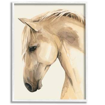 Stupell Industries Country Horse Farm Animal Portrait Framed Giclee Art