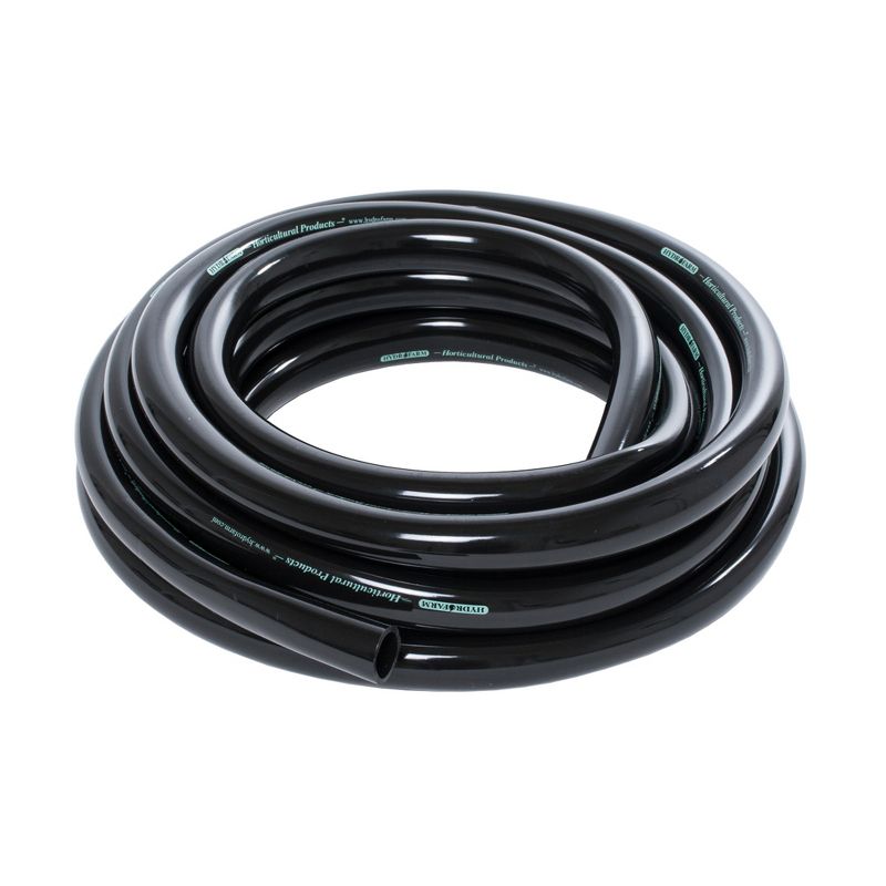 Active Aqua HGTB75GF 3/4 Inch Inside Diameter Vinyl Tubing for Indoor Vegetation Growing Hydroponic Irrigation Systems and Tanks, 25 Feet, Black, 1 of 4