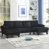 Dexmalle Modern Black U-Shaped Couch with Oversized Seat - 2 of 4